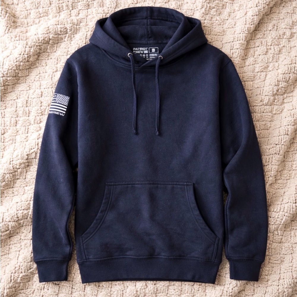 Patriot Crew Navy Blue Hoodie for Men (Brand New - Never Been Worn)